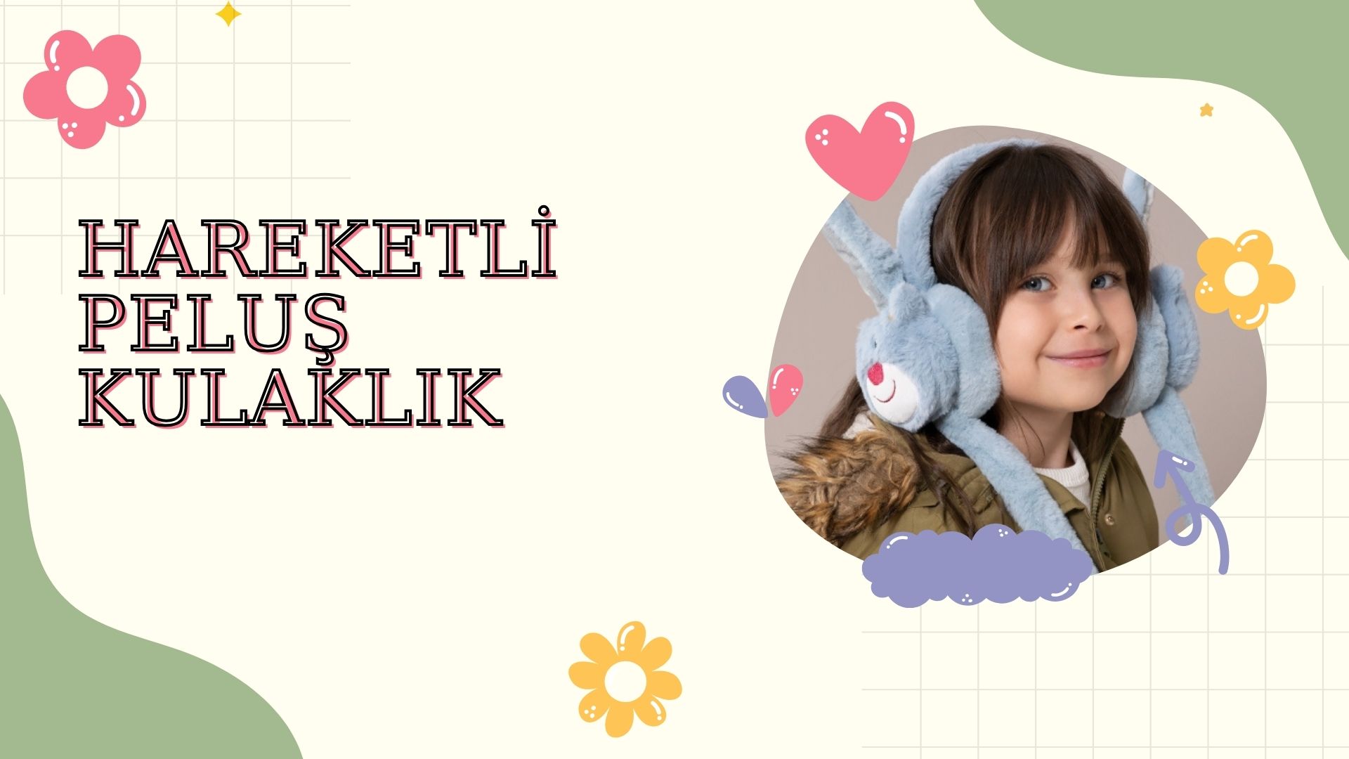 hareketli peluş kulaklık