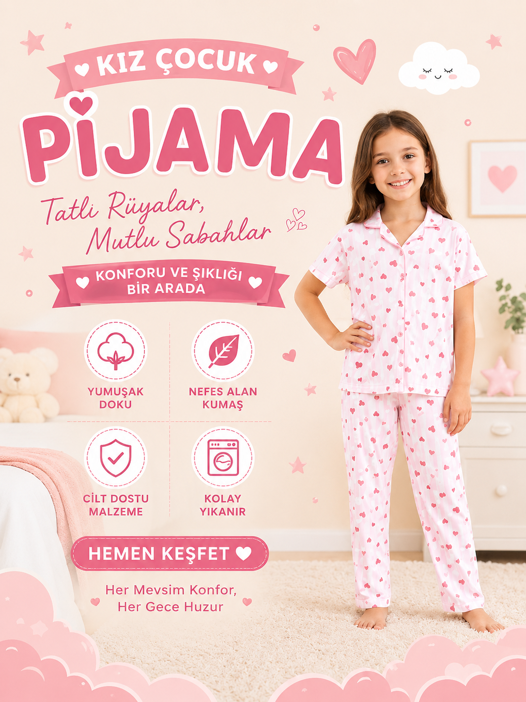 kız çocuk pijama