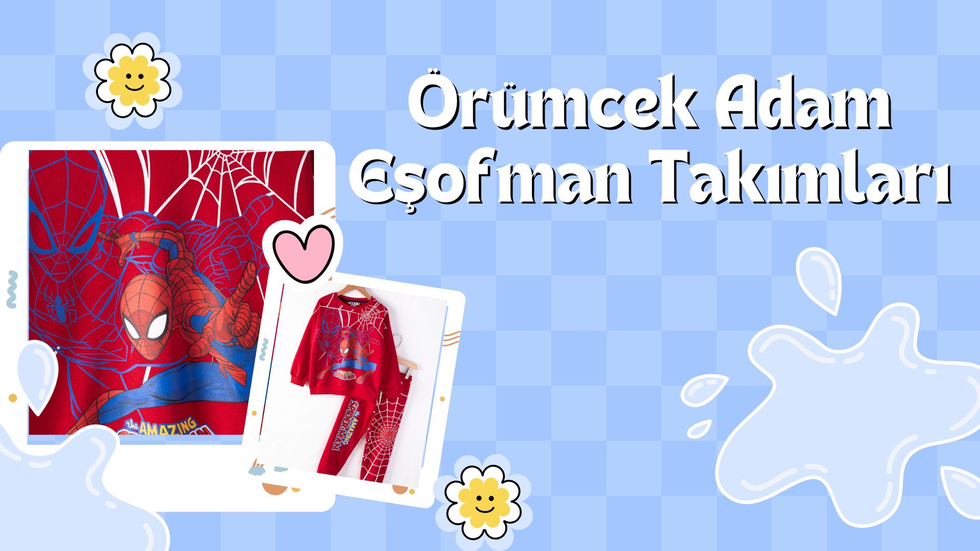 örümcek adam eşofman takımları