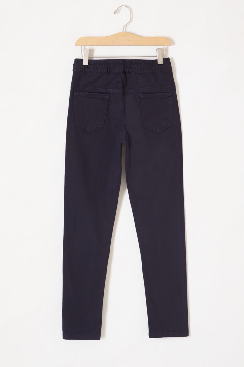Lacivert Beli Lastikli Basic Çocuk Okul Pantolon 19169