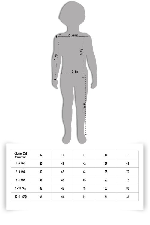 Bej Örgü Süveterli Desenli Müslin Gömlekli Kız Çocuk 3lü Takım 20680