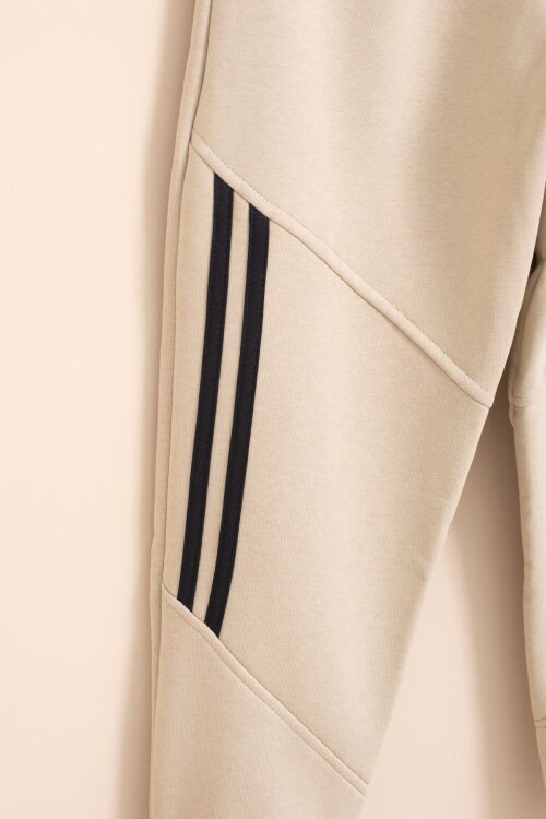 Bej Şerit Detaylı Yazı Baskılı Beli Lastikli Erkek Çocuk Eşofman Altı 21458