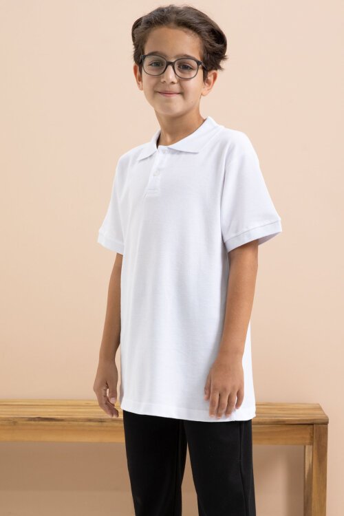 Erkek Çocuk Polo Yaka Kısa Kollu Okul Tişörtü 21410