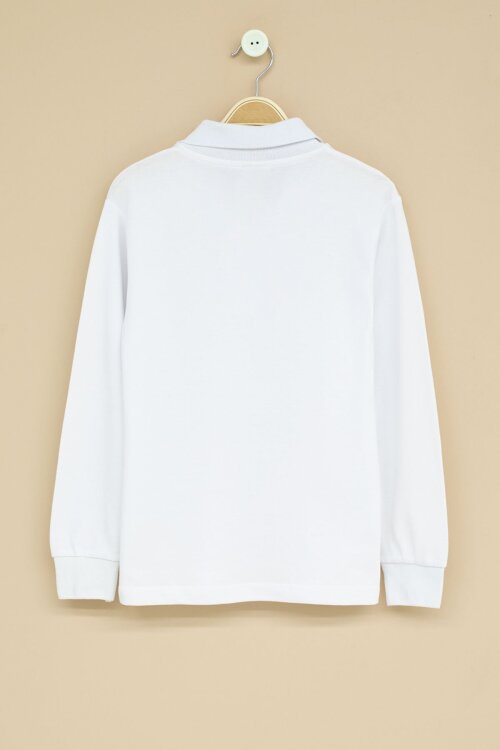 Erkek Çocuk Polo Yaka Uzun Kollu Okul Tişörtü 22710