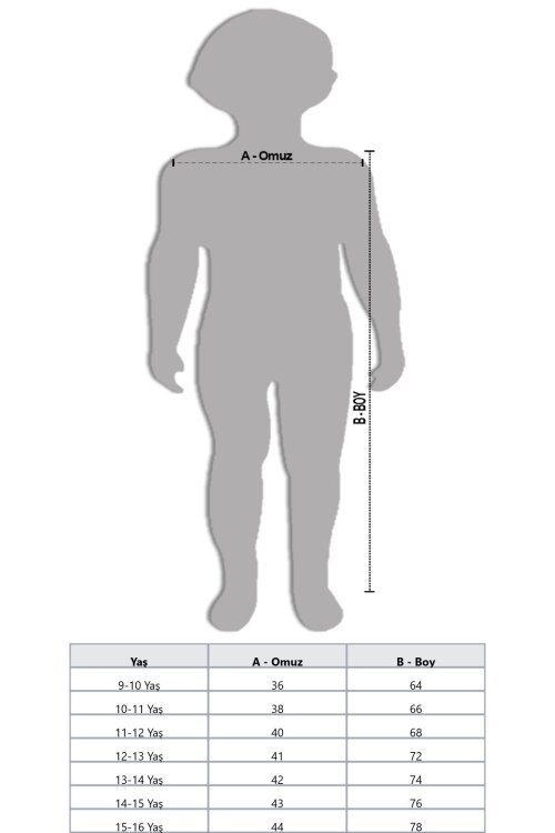Haki Yazı Detaylı Göğüs Cepli İçi Kürklü Erkek Çocuk Kapüşonlu Mont 21476
