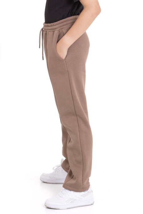 Kahverengi Erkek Çocuk Çima Detaylı Şardonlu Eşofman Altı 21472