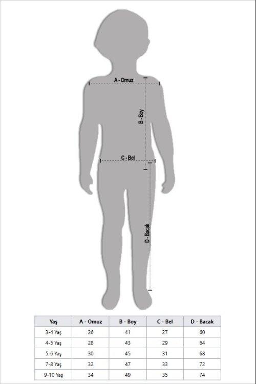 Krem Ayıcık Baskılı Beli Lastikli Kız Çocuk Eşofman Takımı  22753