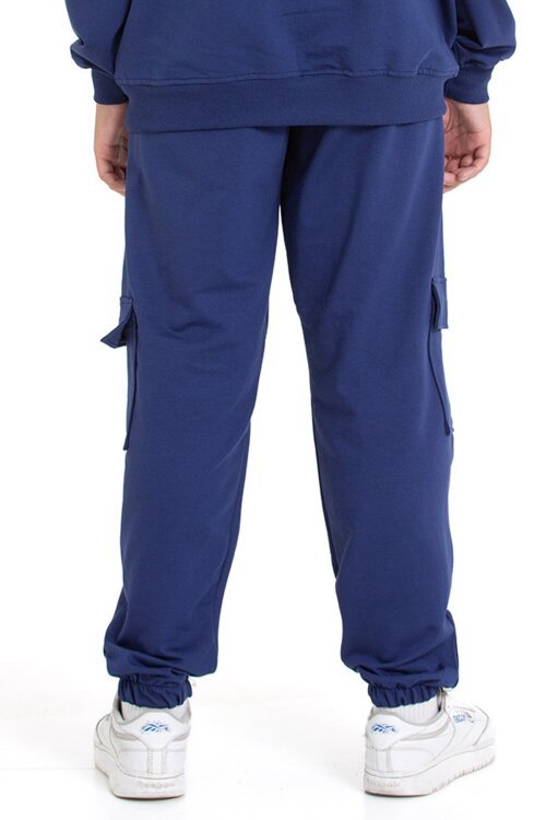 Lacivert Erkek Çocuk Kargo Cepli Eşofman Altı 21493