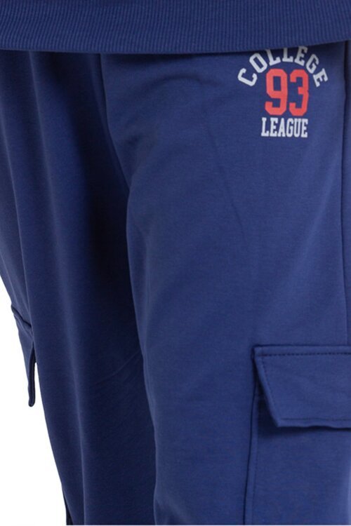 Lacivert Erkek Çocuk Kargo Cepli Eşofman Altı 21493