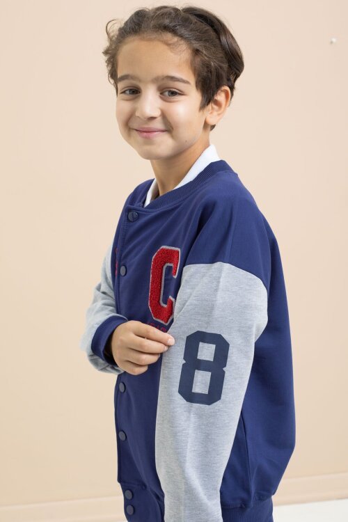 Lacivert Erkek Çocuk Kolej Hırka 21494