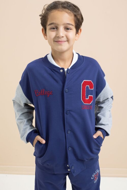 Lacivert Erkek Çocuk Kolej Hırka 21494