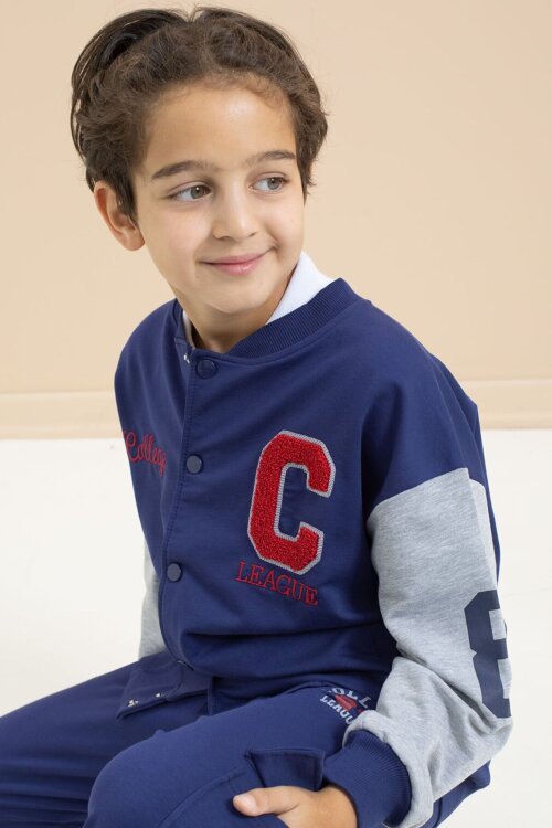 Lacivert Erkek Çocuk Kolej Hırka 21494