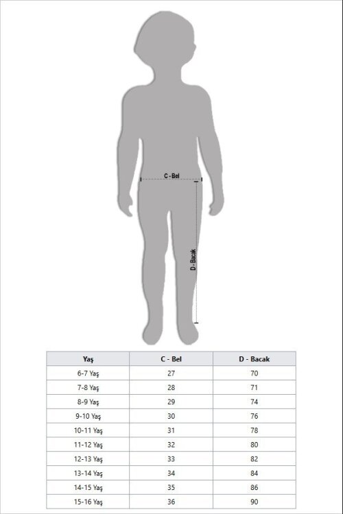 Siyah Erkek Çocuk Duble Paça Beli Lastikli Basic Kumaş Pantolon 21420