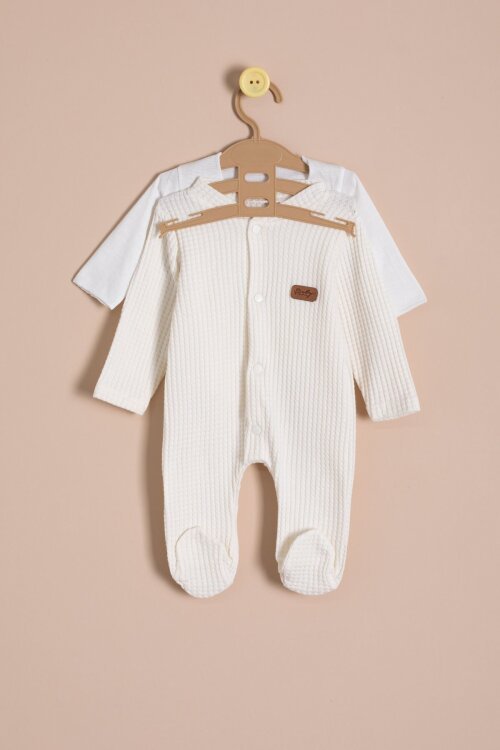 Bej Petekli 10lu Bebek Hastane Çıkışı Seti Unisex 23331