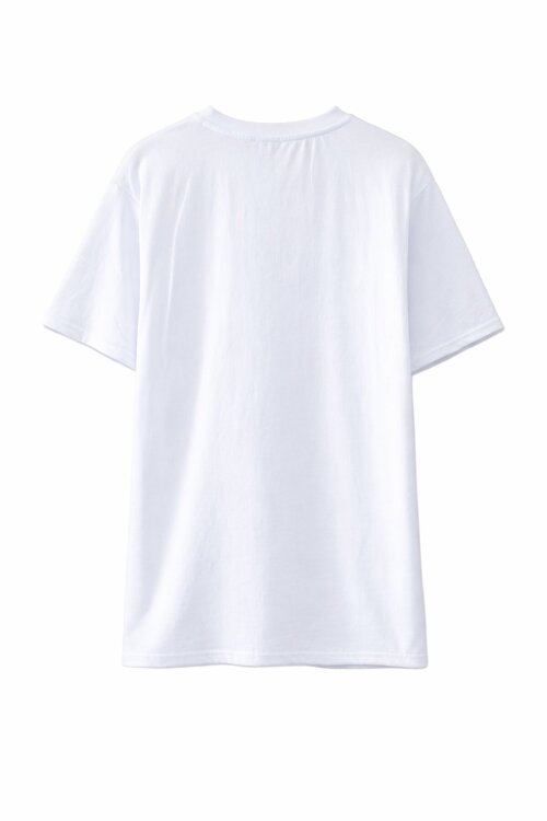 Beyaz Türk Bayrağı Baskılı Bisiklet Yaka Çocuk T-shirt 20551