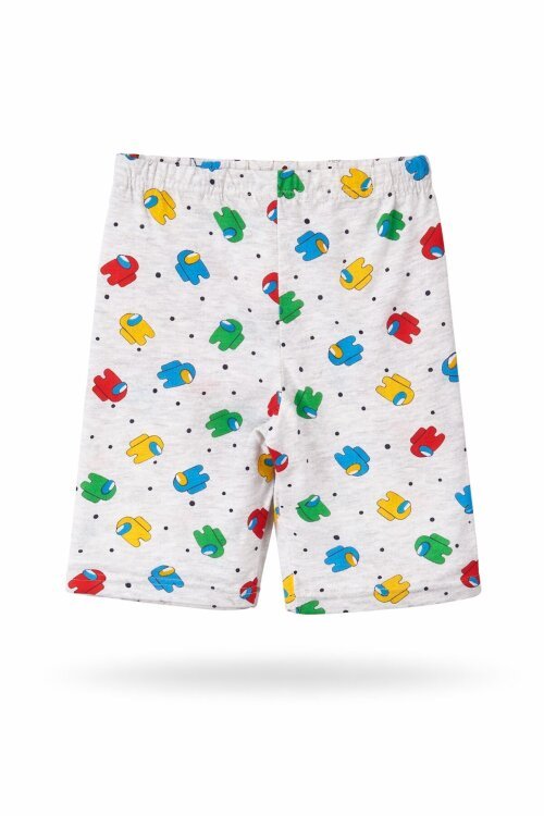 Erkek Çocuk Gri Baskılı Kapri 17698