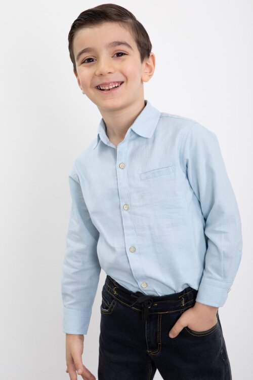 Krem Şişme Yelekli Gömlekli Erkek Çocuk 3lü Pantolonlu Takım 23472