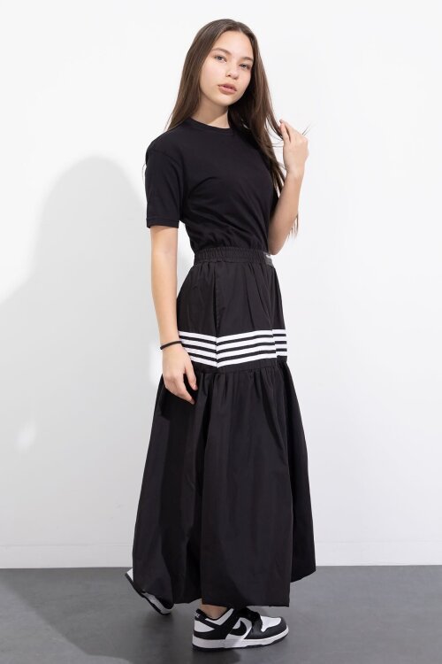 Siyah Şerit Desenli Kız Çocuk Balon Etek  23556