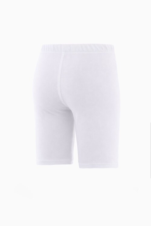 Beyaz Beli Lastikli Kız Çocuk Şort Tayt 18173
