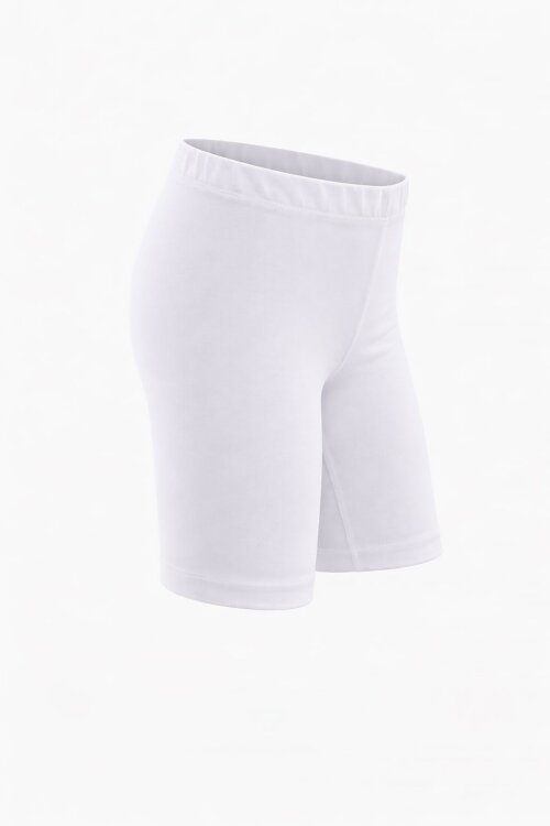 Beyaz Beli Lastikli Kız Çocuk Şort Tayt 18173