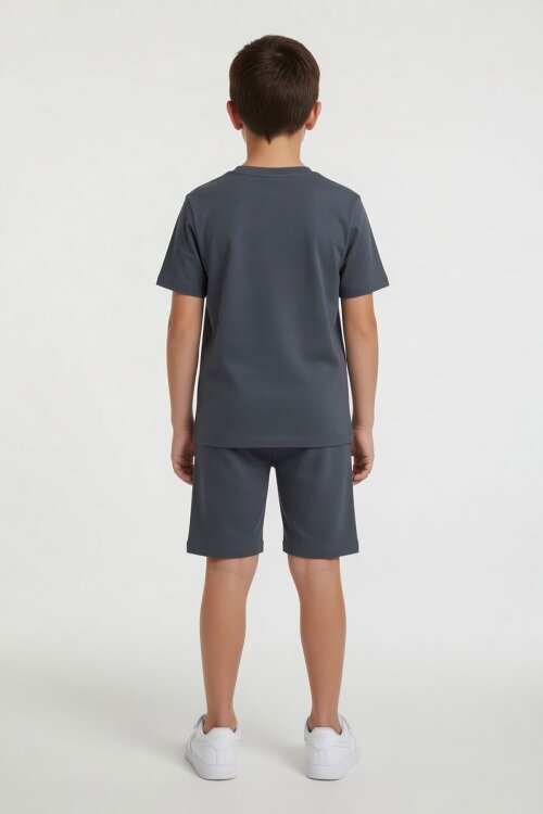 Füme Lego Temalı Erkek Çocuk Tişörtlü ve Şortlu 2li Takım  23940