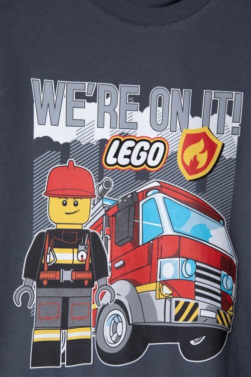 Füme Lego Temalı Erkek Çocuk Tişörtlü ve Şortlu 2li Takım  23940