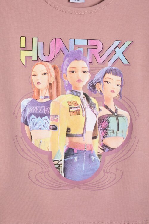 Gül Kurusu Girls Baskılı Kız Çocuk Şortlu Tişörtlü 2li Takım  23856