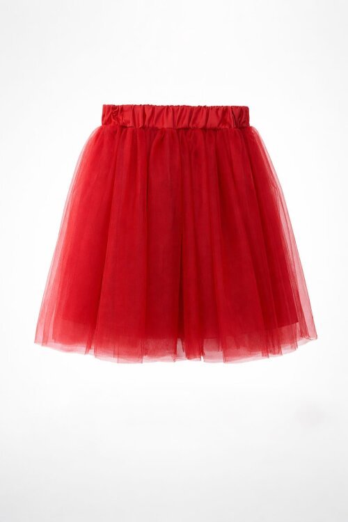 Kırmızı Kız Çocuk Esnek Bel Tütü Etek  23849