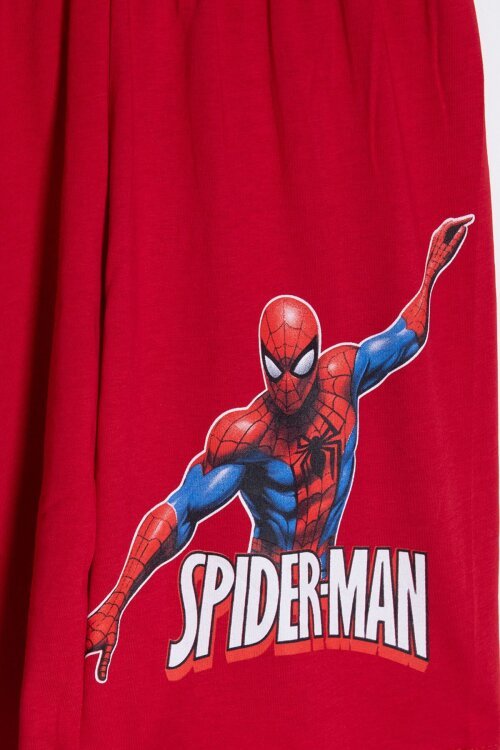 Kırmızı Örümcek Adam Baskılı Tişörtlü Erkek Çocuk Şortlu Takım  23944