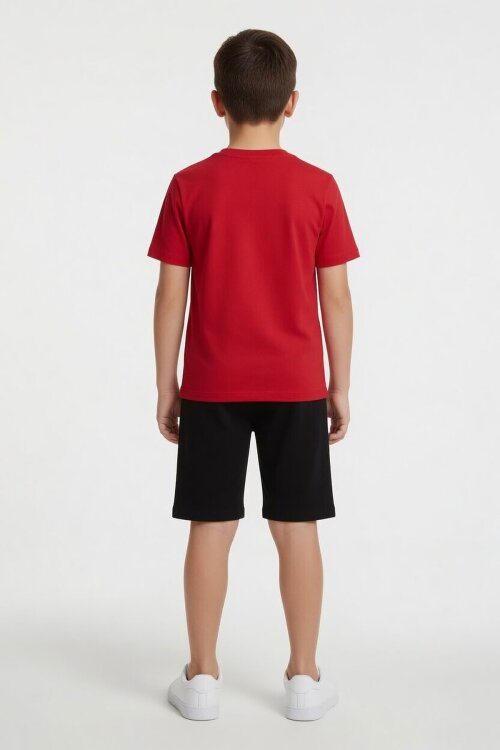 Kırmızı Örümcek Adam Temalı Tişörtlü Şortlu Erkek Çocuk 2li Takım  23962