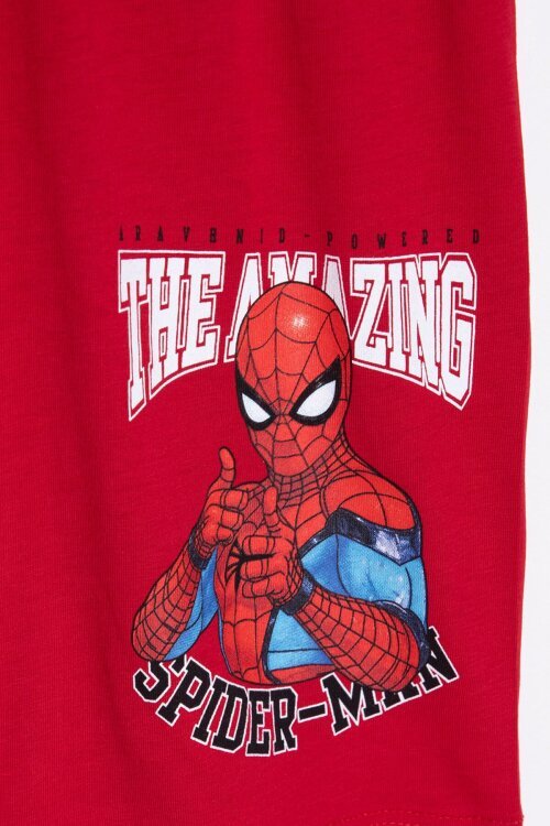 Lacivert Amazing Örümcek Adam Baskı Erkek Çocuk Şortlu 2li Takım 23983