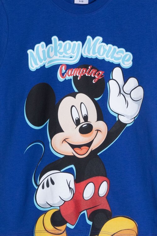 Lacivert Erkek Çocuk Mickey Fare Baskılı Şortlu 2li Takım 23967