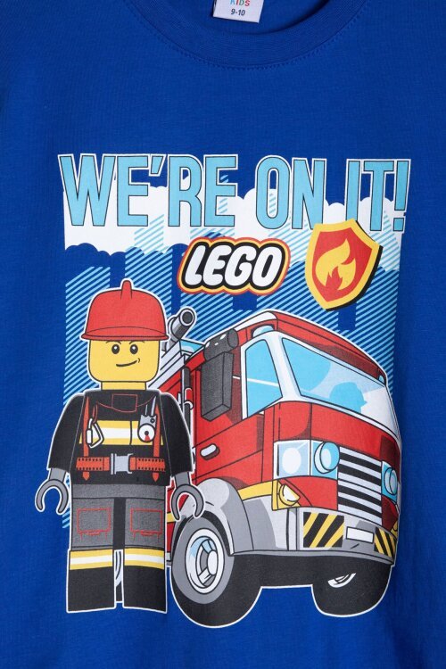 Lacivert Lego Temalı Erkek Çocuk Tişörtlü ve Şortlu 2li Takım  23939