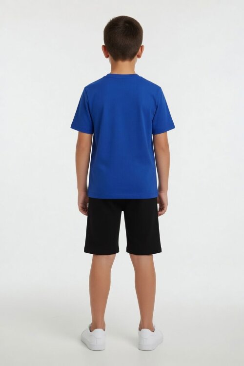 Lacivert Örümcek Adam Temalı Tişörtlü Şortlu Erkek Çocuk 2li Takım  23961