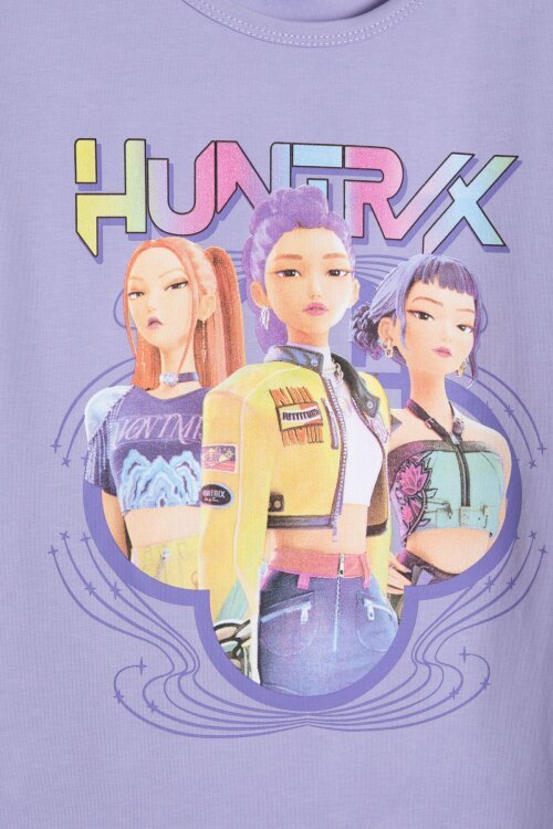 Lila Girls Baskılı Kız Çocuk Şortlu Tişörtlü 2li Takım  23855