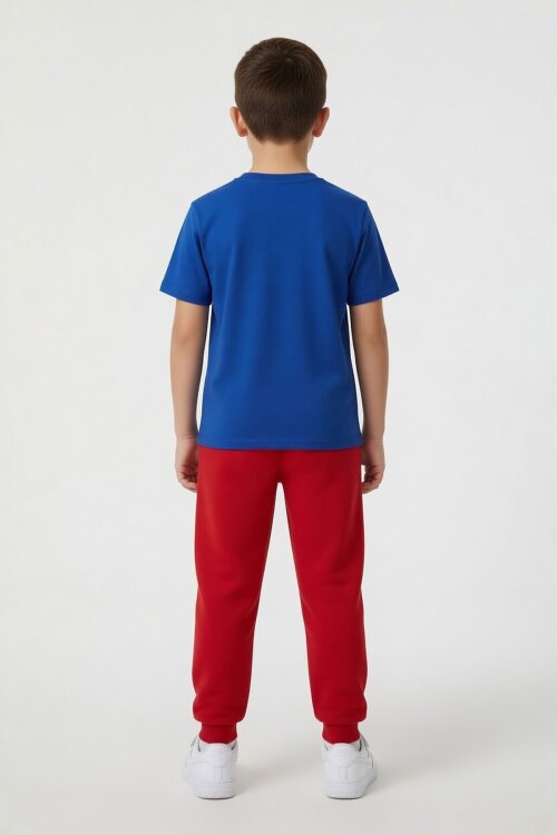 Mavi Erkek Çocuk Örümcek Adam Baskı Eşofmanlı Tişörtlü 2li Takım 23987