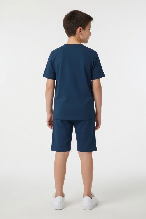 Mavi Erkek Çocuk Oyun Karakter Baskılı Şortlu 2li Takım  23986