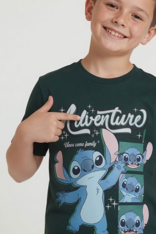 Yeşil Adventure Yazılı Baskılı Erkek Çocuk Tişörtlü Şortlu Takım 23971