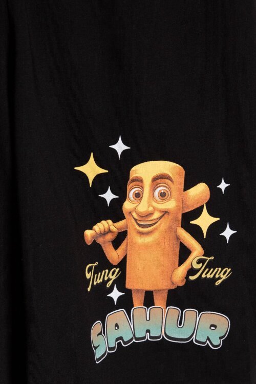 Yeşil Erkek Çocuk Bisiklet Yaka Tişörtlü Şortlu 2li Baskılı Takım 23999