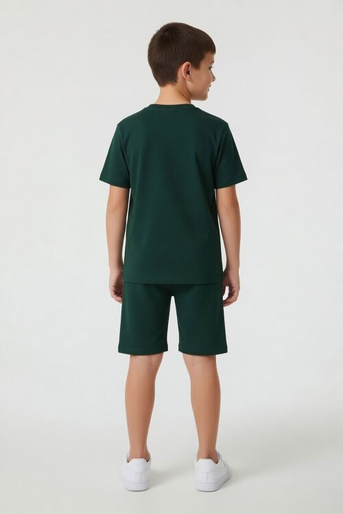 Yeşil Erkek Çocuk Oyun Karakter Baskılı Şortlu 2li Takım  23985