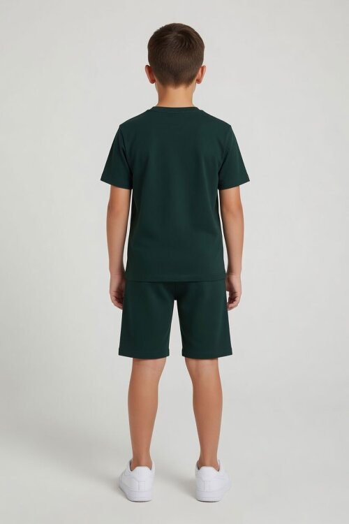 Yeşil Kirpi Sonic Baskılı Erkek Çocuk Tişörtlü Şortlu 2li Takım 23974