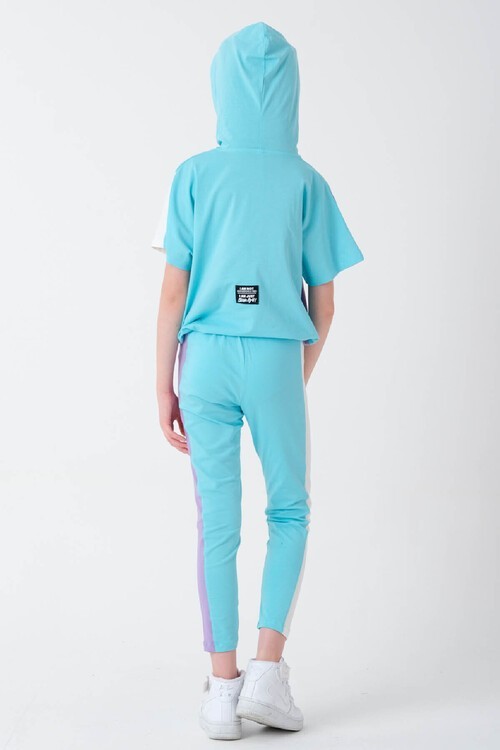 Kız Çocuk Baskılı Oversize Yazlık Takım 9-14 Yaş 13762