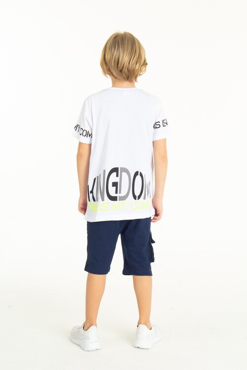 Erkek Cepli Baskılı Şortlu Takım 9-14 Yaş 14006