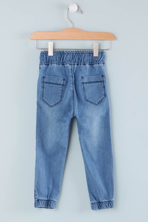 Erkek Çocuk Lastikli Jean Pantolon 0-4 Yaş 13908