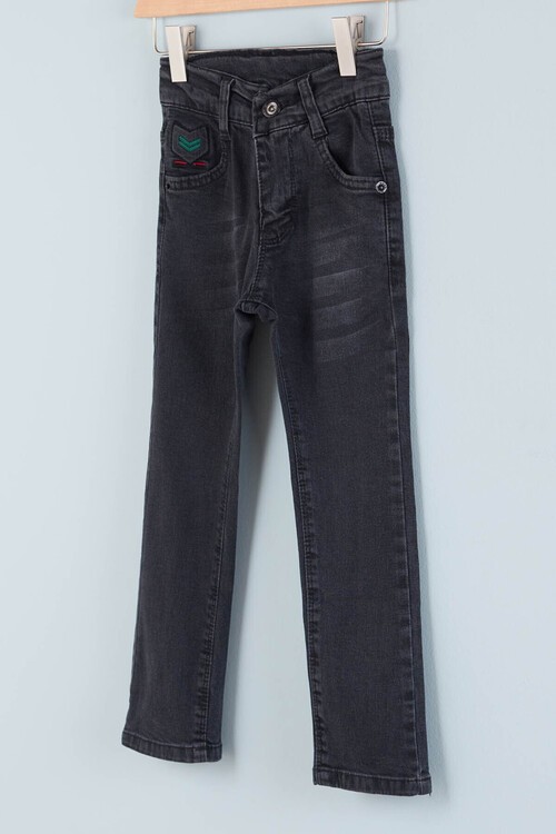 Erkek Çocuk Rütbe Detaylı Jean Pantolon 2-12 Yaş 13907