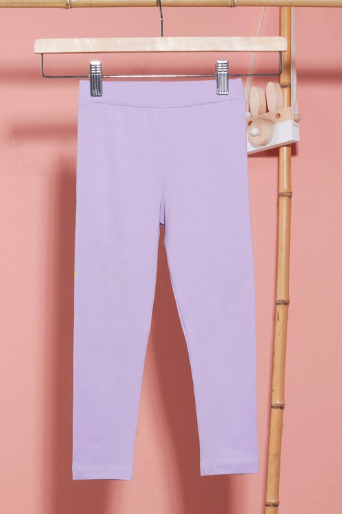 Kız Çocuk  Avokado Baskılı Tayt 1-8 Yaş 13966