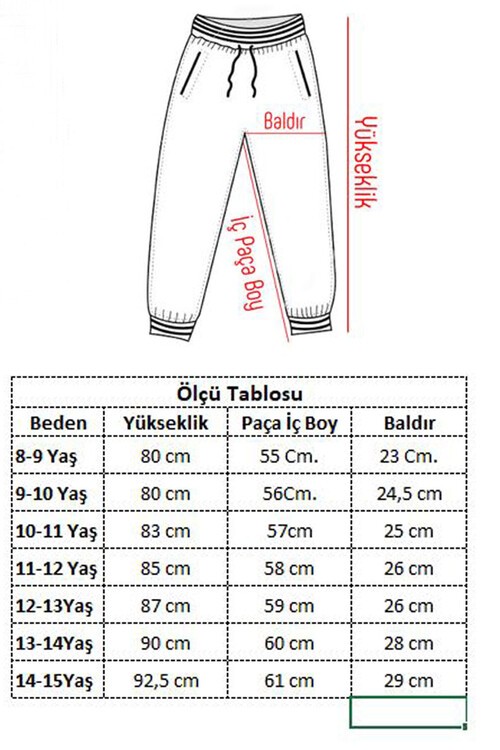 Kız Çocuk Jogger Gabardin Pantolon 13844