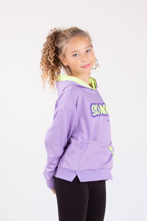 Kız Çocuk Kapşonlu Sweatshirt 10-15 Yaş 14099