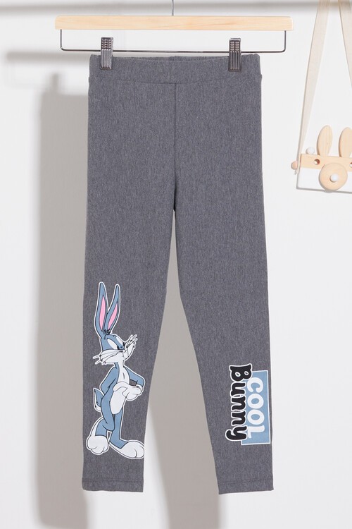 Kız Çocuk Tavşan Baskılı Tayt 1-8 Yaş 13647