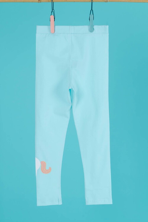 Kız Çocuk Unicorn Baskılı Tayt 4-8 Yaş 13951